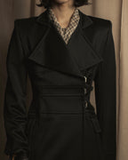 -SPECIAL- "YVES SAINT LAURENT rive gauche" 03 year Tom Ford period corset design long coat