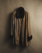 "ROBERTO VALENTINO" Reversible brown fur coat