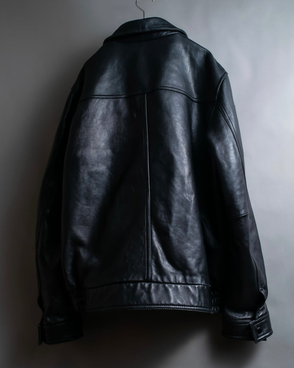 "M. JULIAN" High quality leather single riders blouson