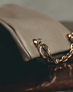-SPECIAL- "Hermès" 20's Luxurious chain detailed lambskin leather gloves