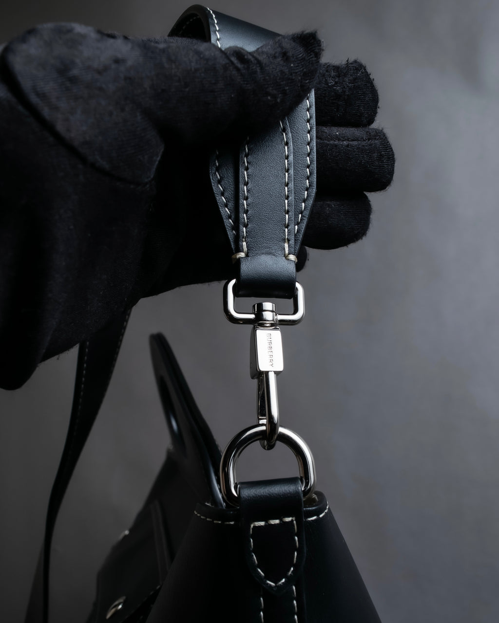 "BURBERRY" Suede switching design 2way shoulder bag