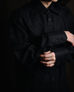 "GUCCI" 2008-2010 Herringbone wide collar dress shirt