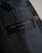 "COMME des GARÇONS HOMME"
90's Oversized wool checked tailored jacke