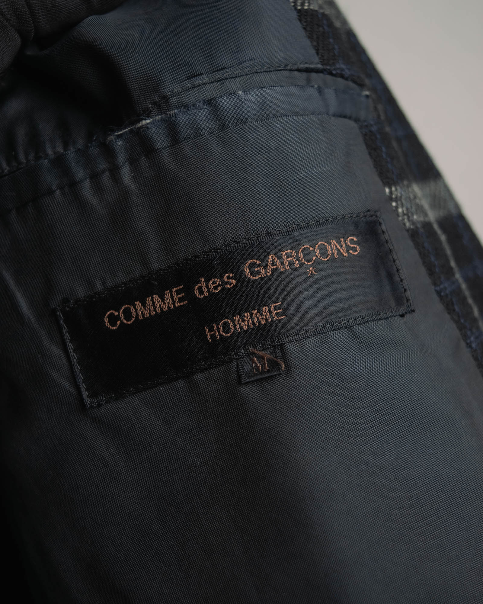 "COMME des GARÇONS HOMME"
90's Oversized wool checked tailored jacke