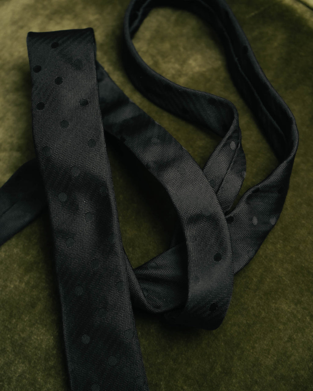 –SPECIAL– “Saint Laurent“ 2010’s-20’s Tonal dot narrow tie