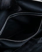 "Christian Dior" Karenina gathered design leather handbag