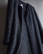 "Y's" 17AW Brushed wool super long knit cardigan