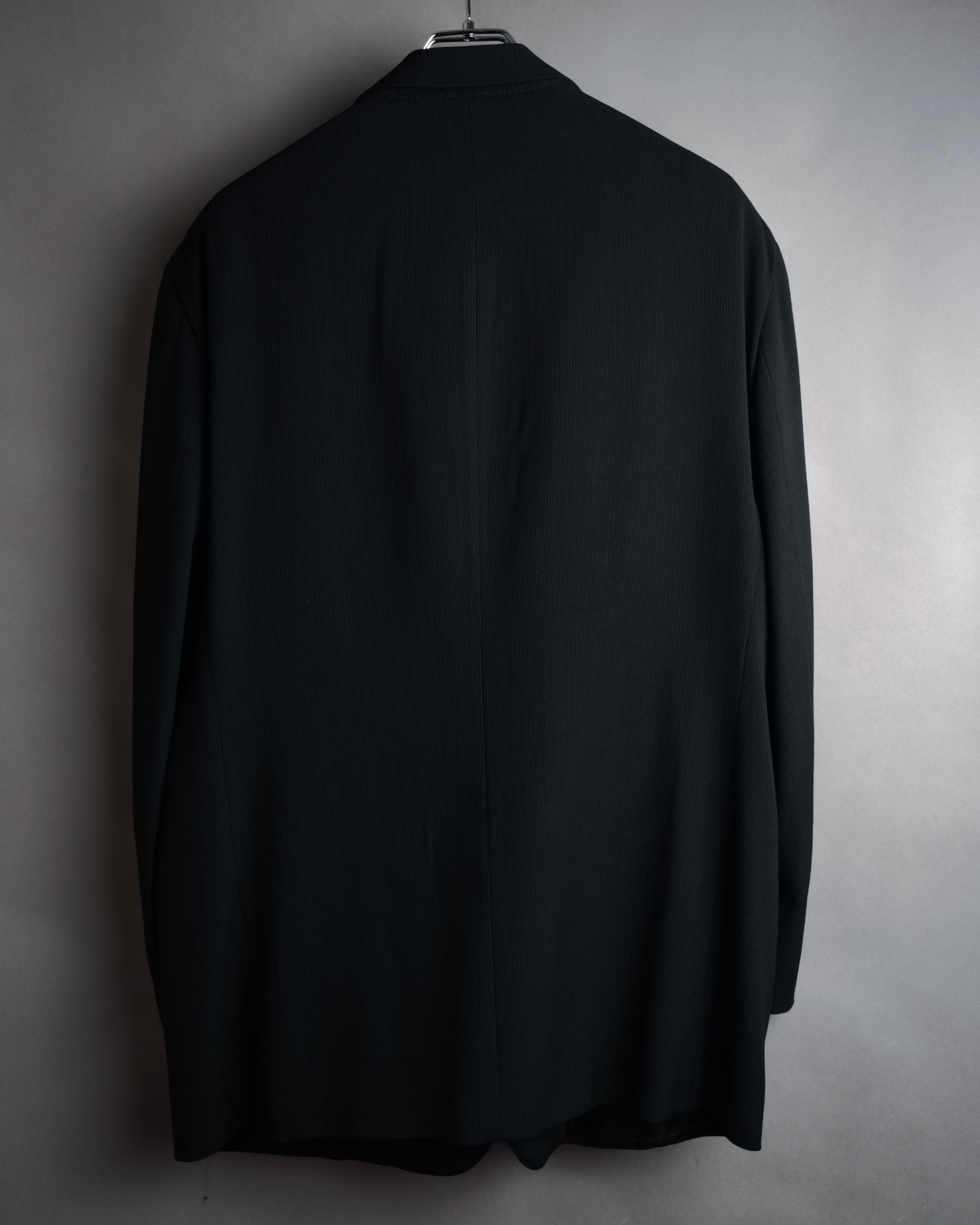 “GIORGIO ARMANI” 90’s Textured wool silk suit set