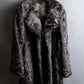 "EMBA" Large collar mid length fur coat