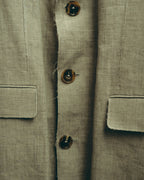 -SPECIAL- “Maison Martin Margiela” 2014SS raw-edge linen tailored jacket