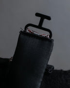 "DRIES VAN NOTTEN" Herringbone striped silk bow tie