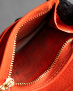 "GUCCI" Botanical pattern double G motif leather bifold wallet