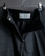 "Maison Martin Margiela" Geometric pattern high waist slim slacks