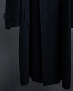 "BURBERRYS" High density wool stand collar coat