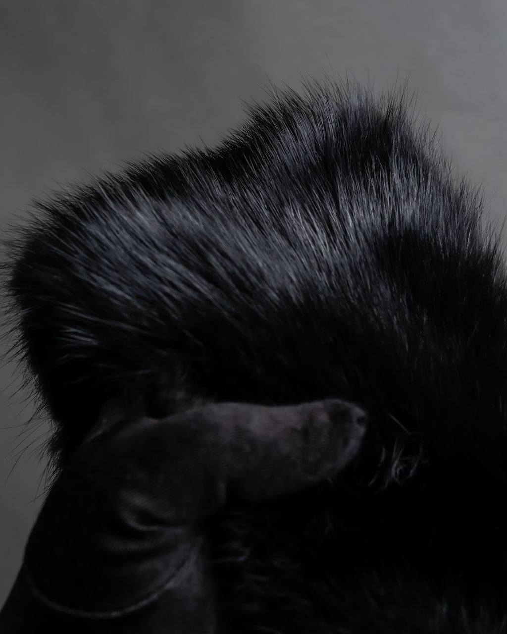 "MARNI" Faux fur collar＆mixed material docking accessory