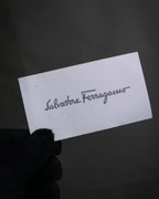 “Salvatore Ferragamo” 2000’s Gathered leather chain shoulder bag