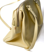 JIL SANDER/ Minimal Designed 2 Way Boston Bag Pastel Yellow