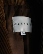 “CELINE” 2000’s corduroy tailored jacket