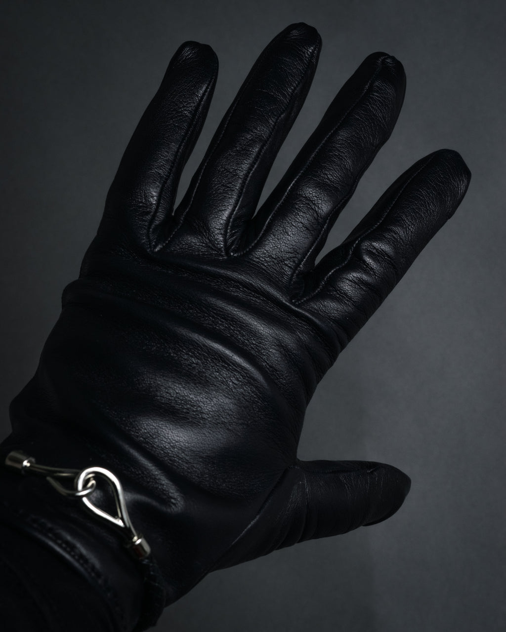 “HERMES” 2000’s Jumbo hook leather gloves