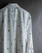 "GUCCI" Michele period iconic motif embroidered shirt