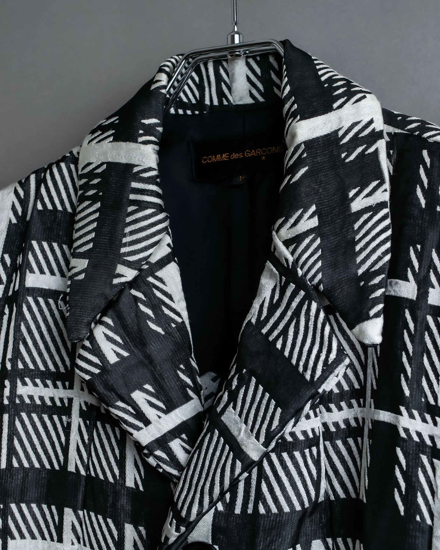 "COMME des GARCONS" Geometric pattern tailored jacket