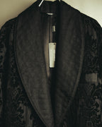 “DOLCE&GABBANA” Late 2010’s-early 2020’s Baroque jacquard belted robe coat