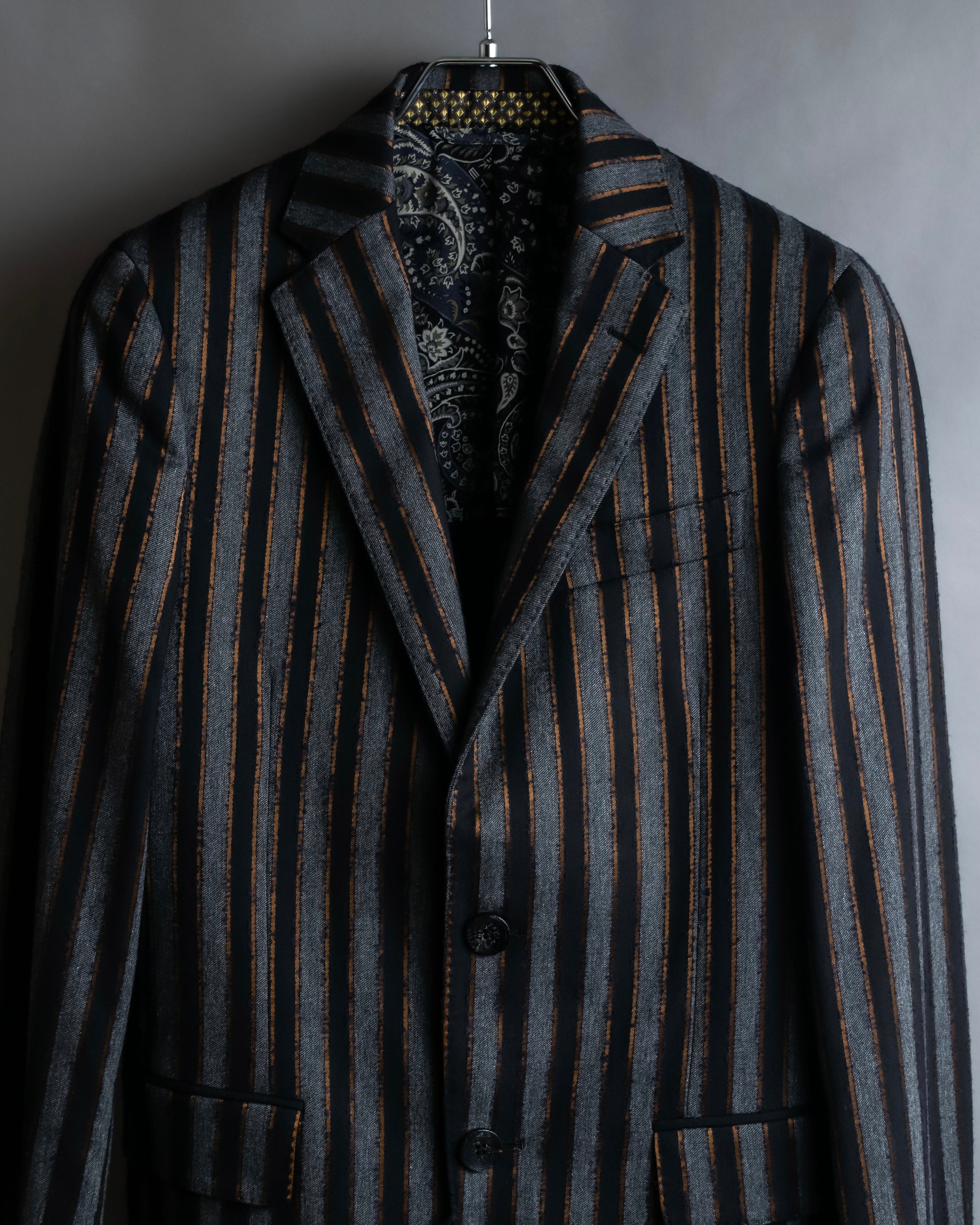 "ETRO" Multi-stripe tailored jacket