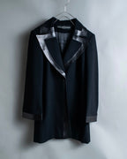 "JEAN-LOUIS SCHERRER" tailored leather lapel jacket