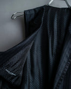 "DOLCE & GABBANA" Pattern switching peak lapel gilet