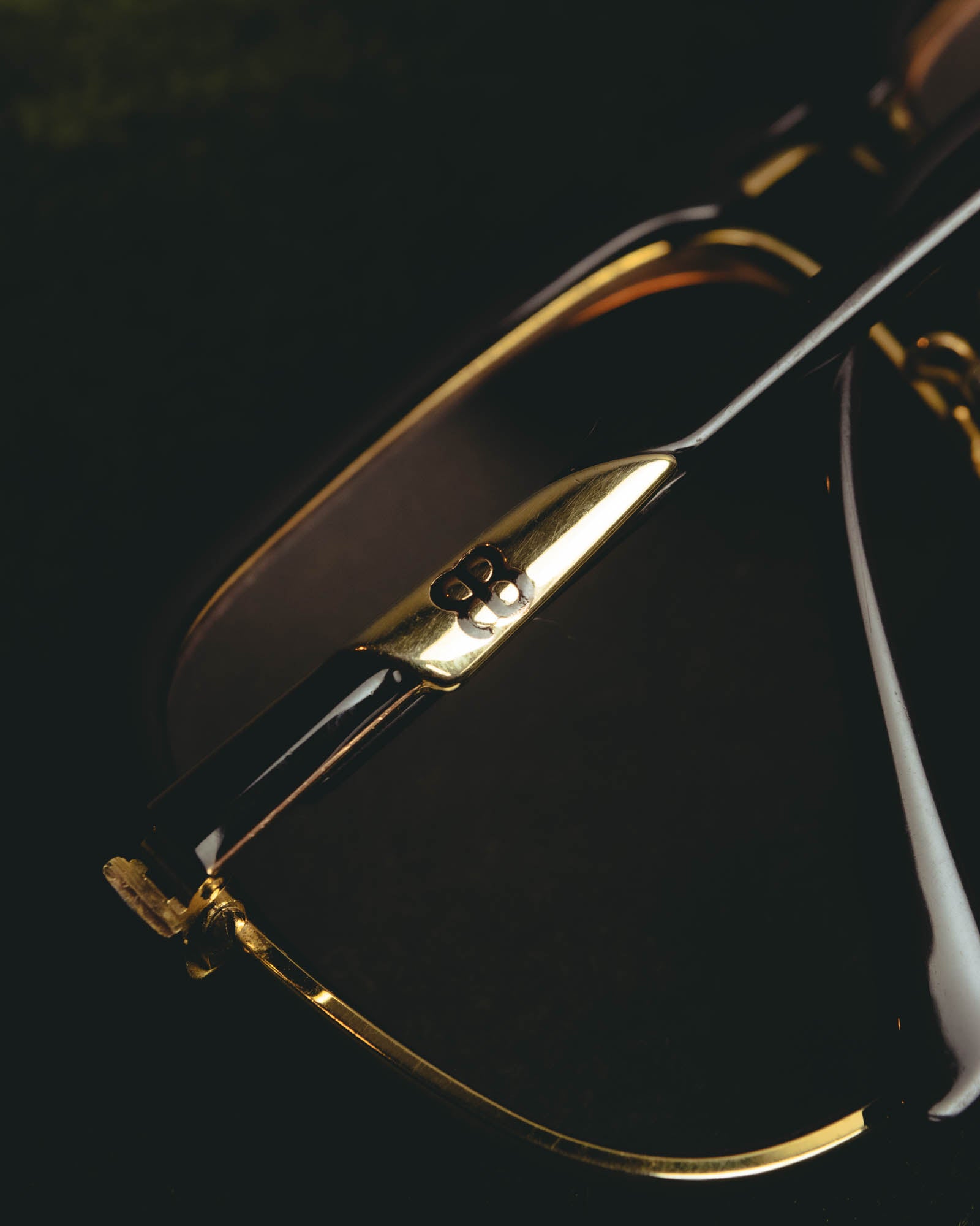 "BALENCIAGA" 80's-90's Oversized aviator sunglasses