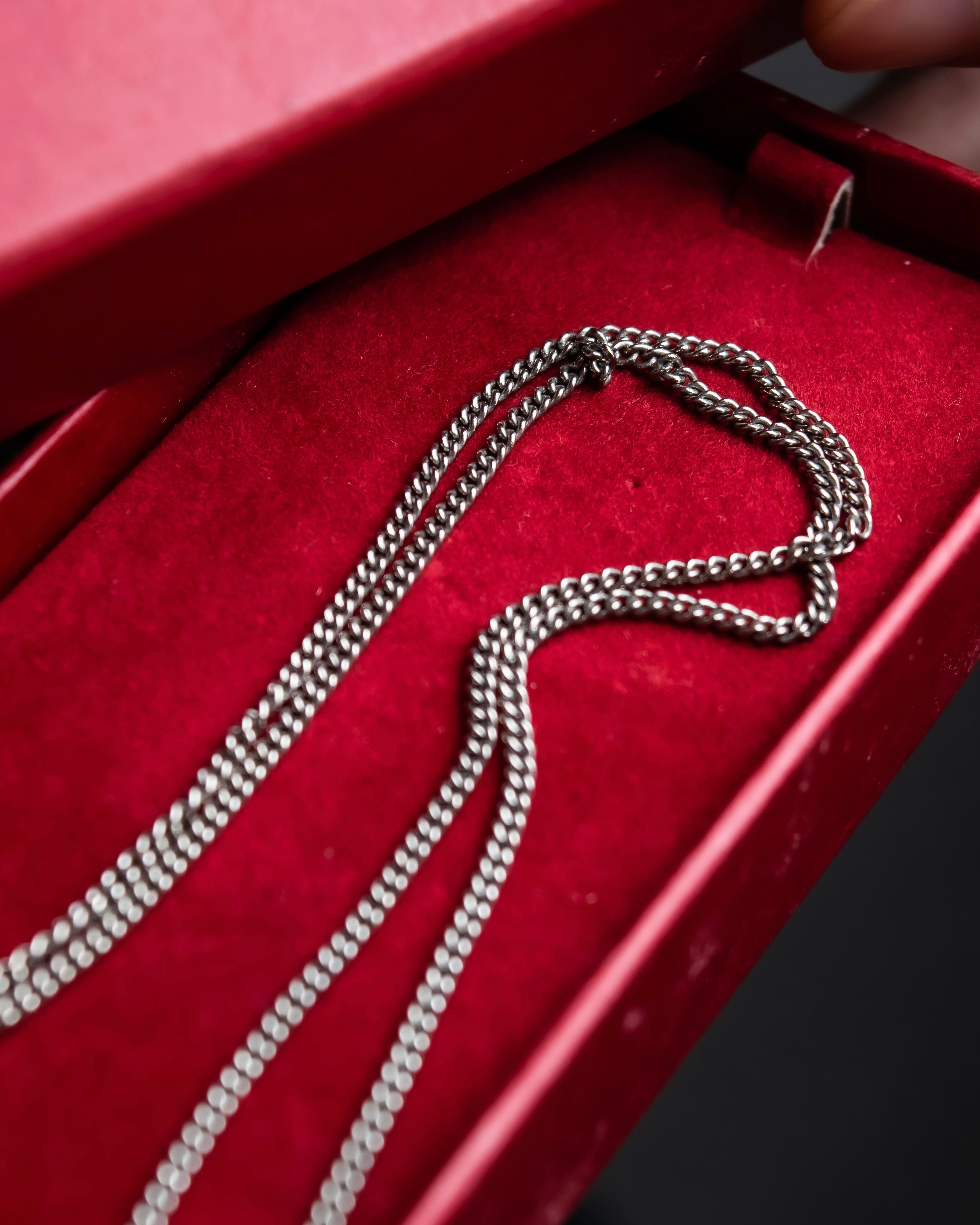 "Salvatore Ferragamo" Gancini pendant silver necklace