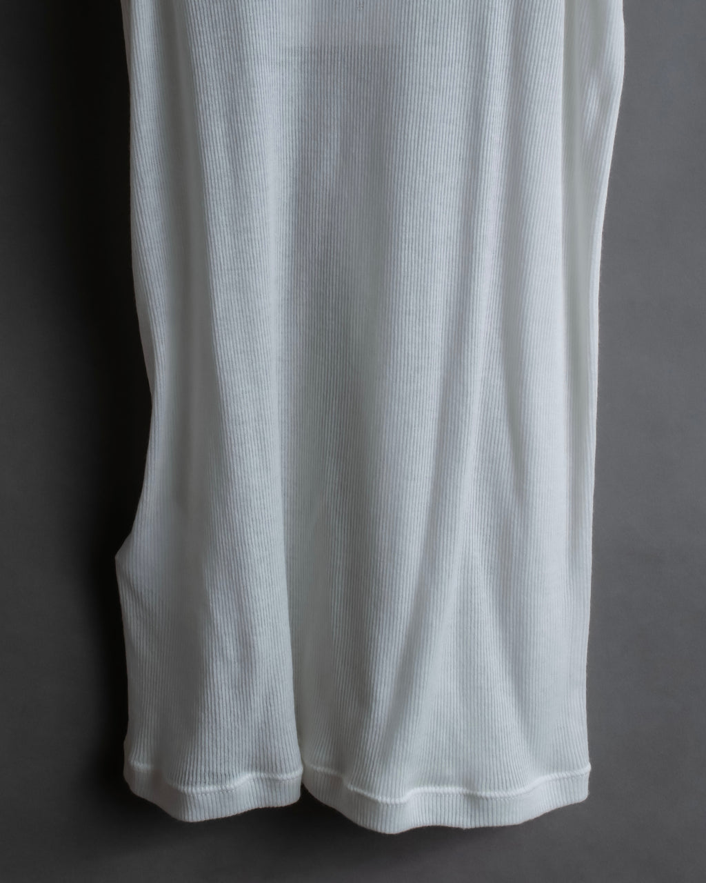 "MAISON MARGIELA" Stitch design net sheer tank top