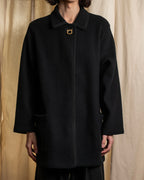 "Salvatore Ferragamo" 90's-00's Gancini motif design box silhouette jacket