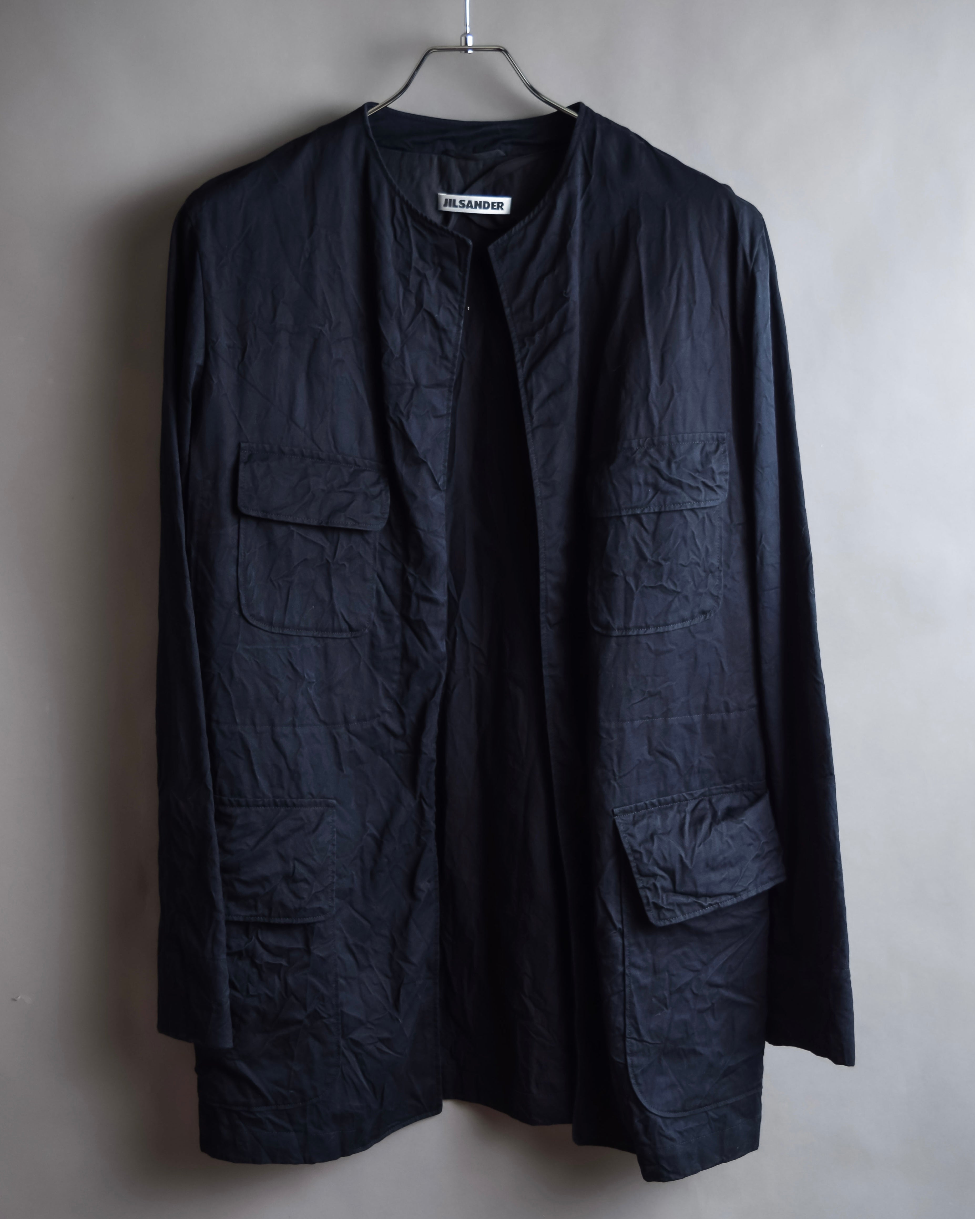 "JIL SANDER" Washer finish flat pocket design jacket
