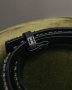“CÉLINE” 2010 Crystal embellished leather belt