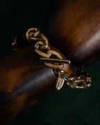 “LOEWE” 2008-2013 leather wrapped chain bracelet