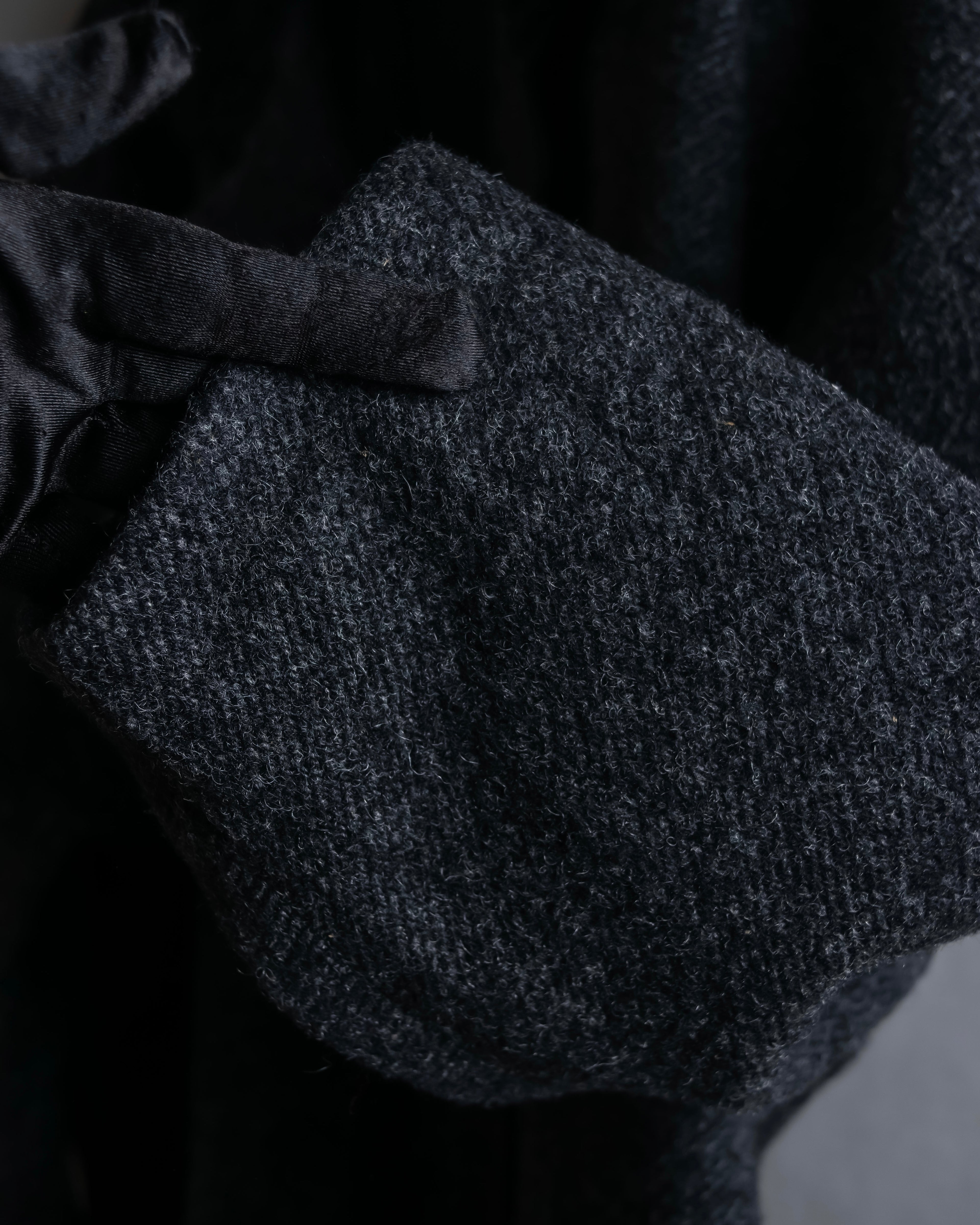 "Vintage fur collar chester coat"