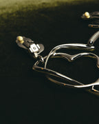 “BALENCIAGA” 2017-2023 organic heart and arrow clip-on drop earrings