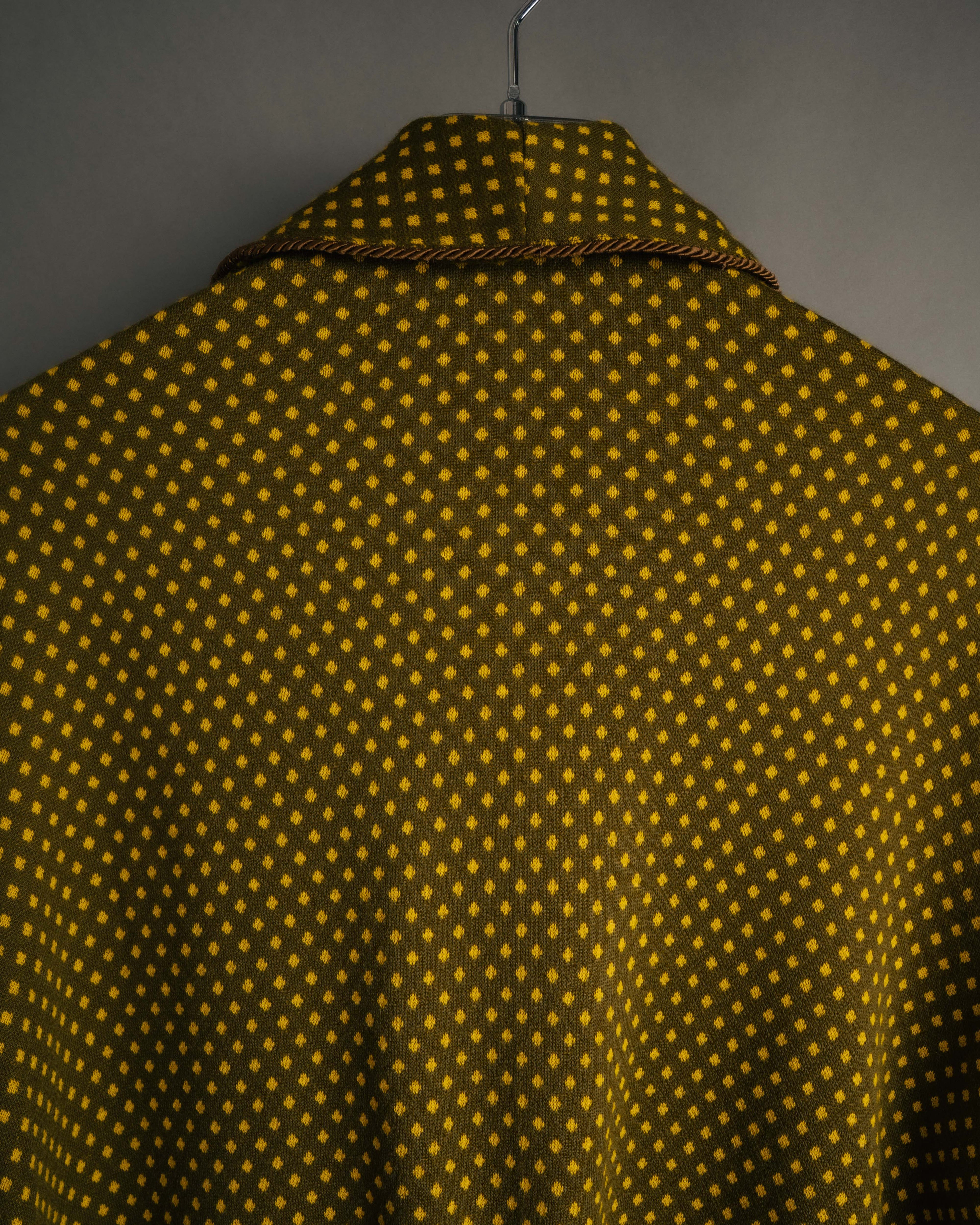 -MOOD Vintage Collections- 80’s Geometric pattern knit gown coat