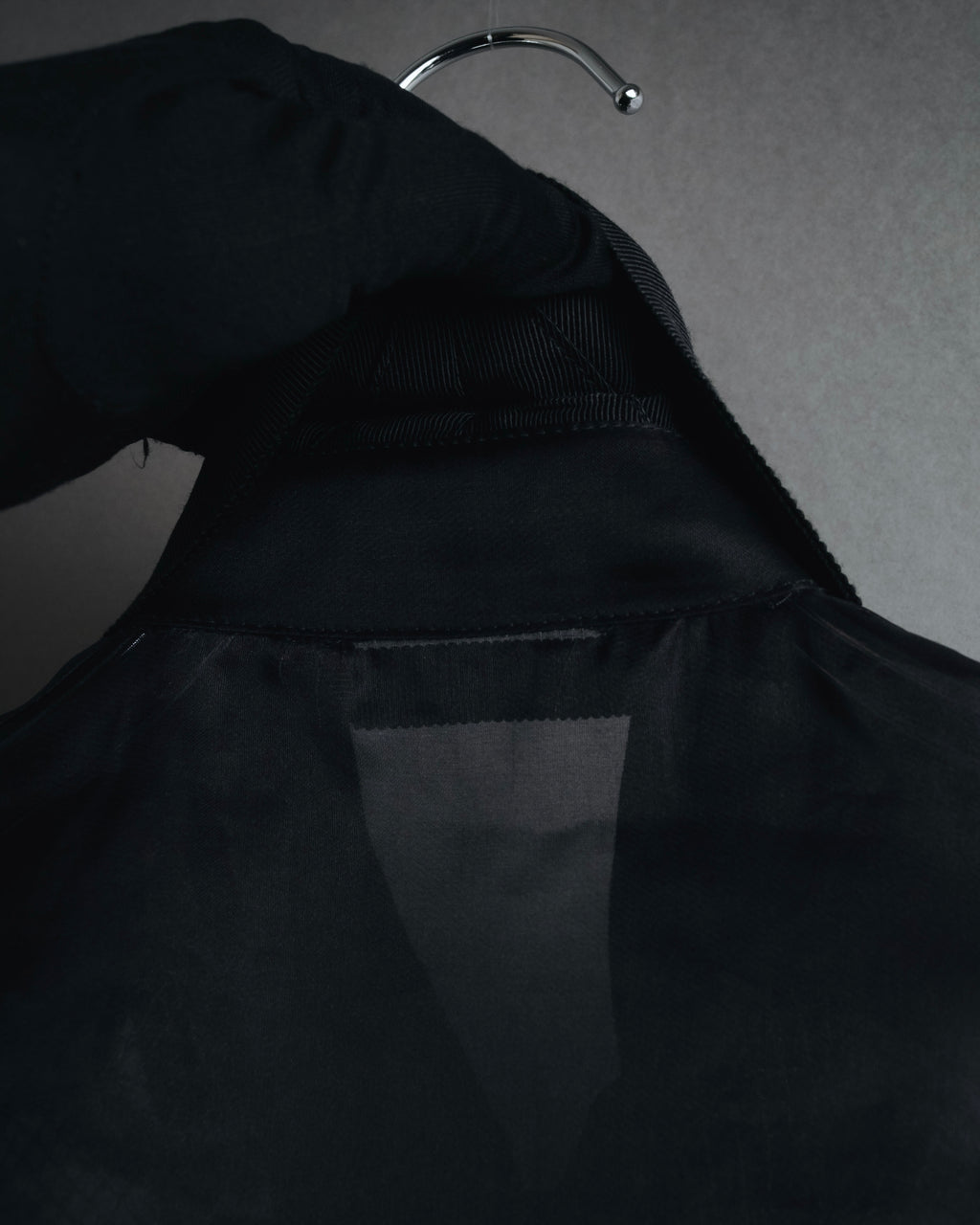 "LOEWE" 2014AW Sheer embroidered shirt