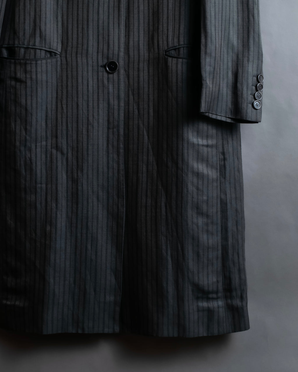 "Acne Studios" Antique design long striped coat
