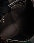 “CELINE” 00’s Buckled contrast stitch shoulder bag