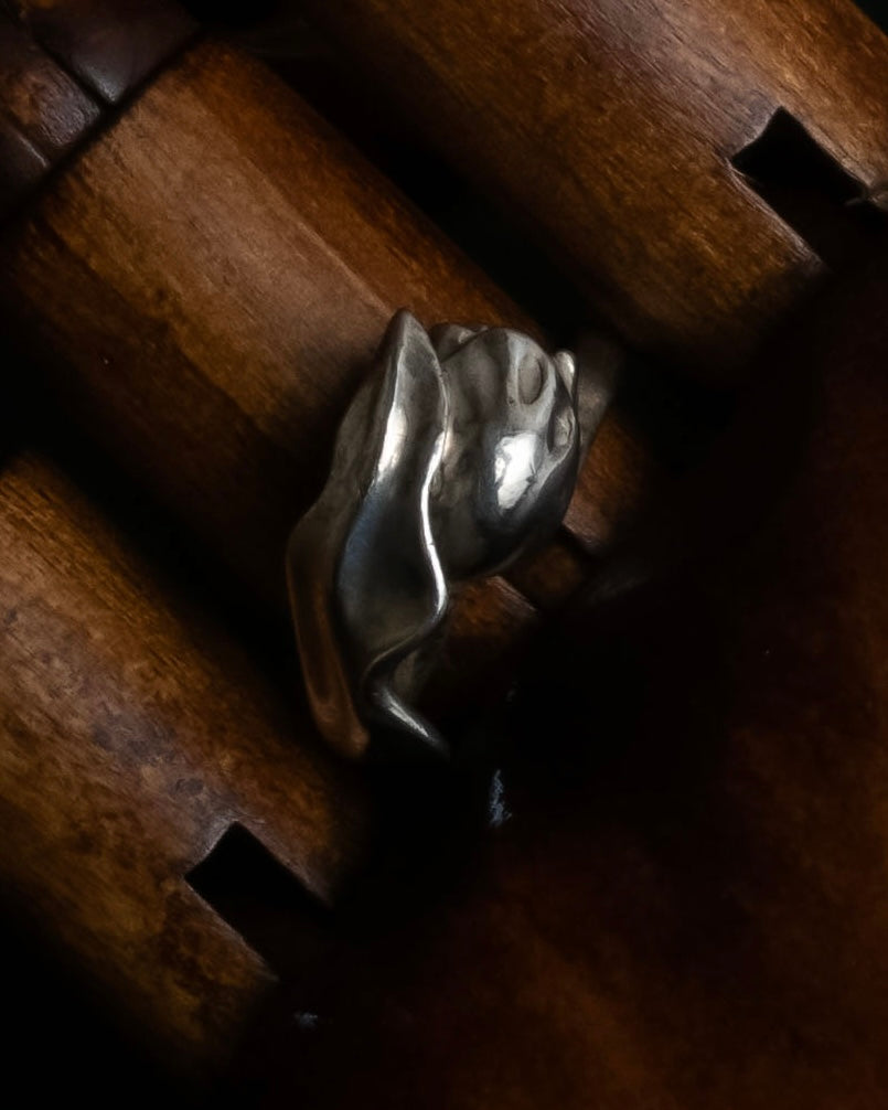 "Tiffany&Co" Sterling silver tulip ring