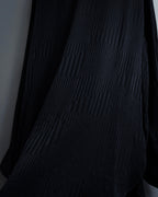 "Saint Laurent Paris" Jacquard pattern silk black shirt