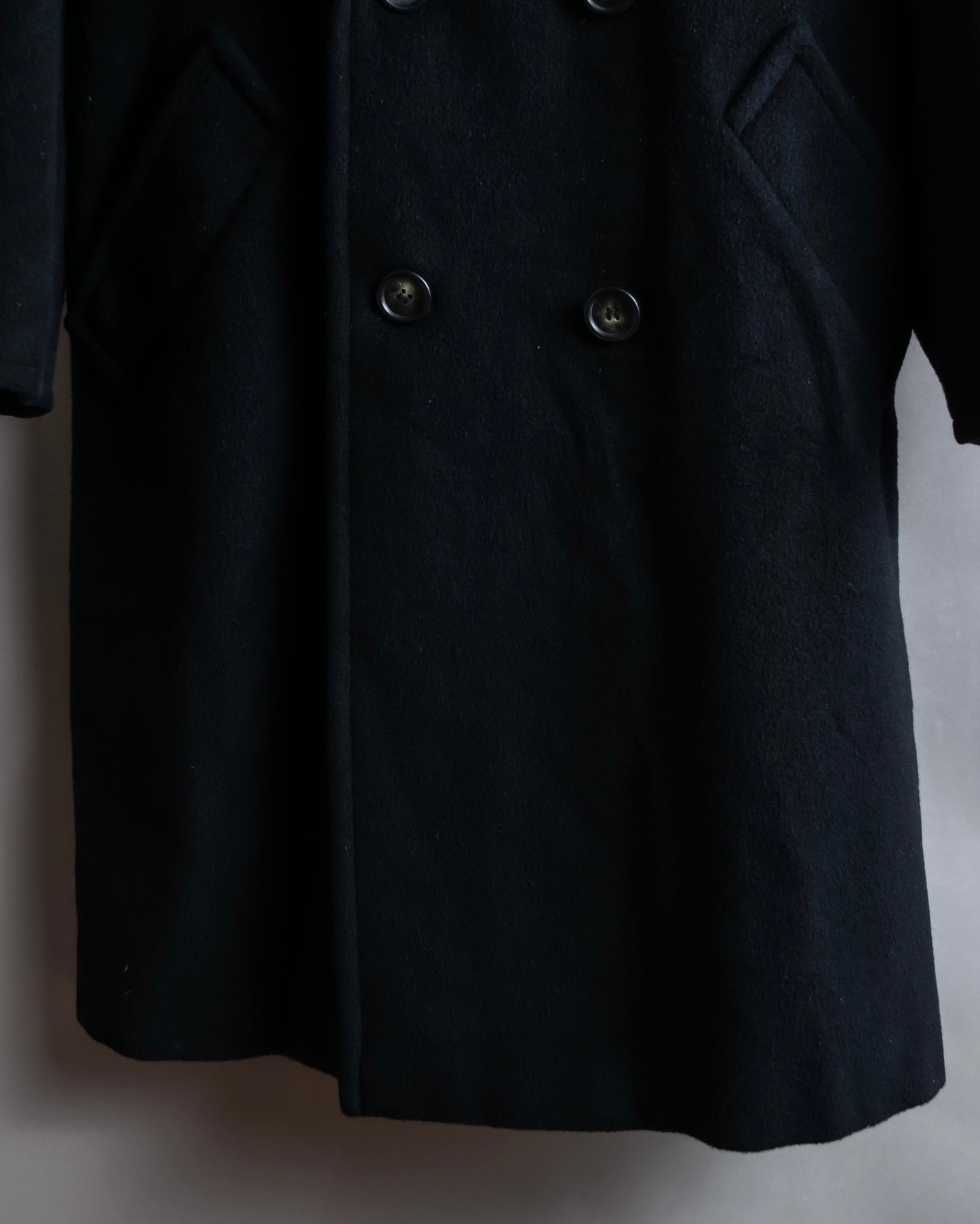 "Max Mara"  Large lapel double breasted melton chester coat