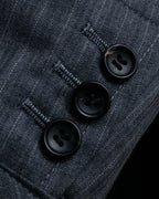 "COMME des GARCONS HOMME PLUS" 14SS modified lapel design striped jacket