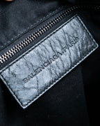 “BALENCIAGA” The Day leather shoulder bag