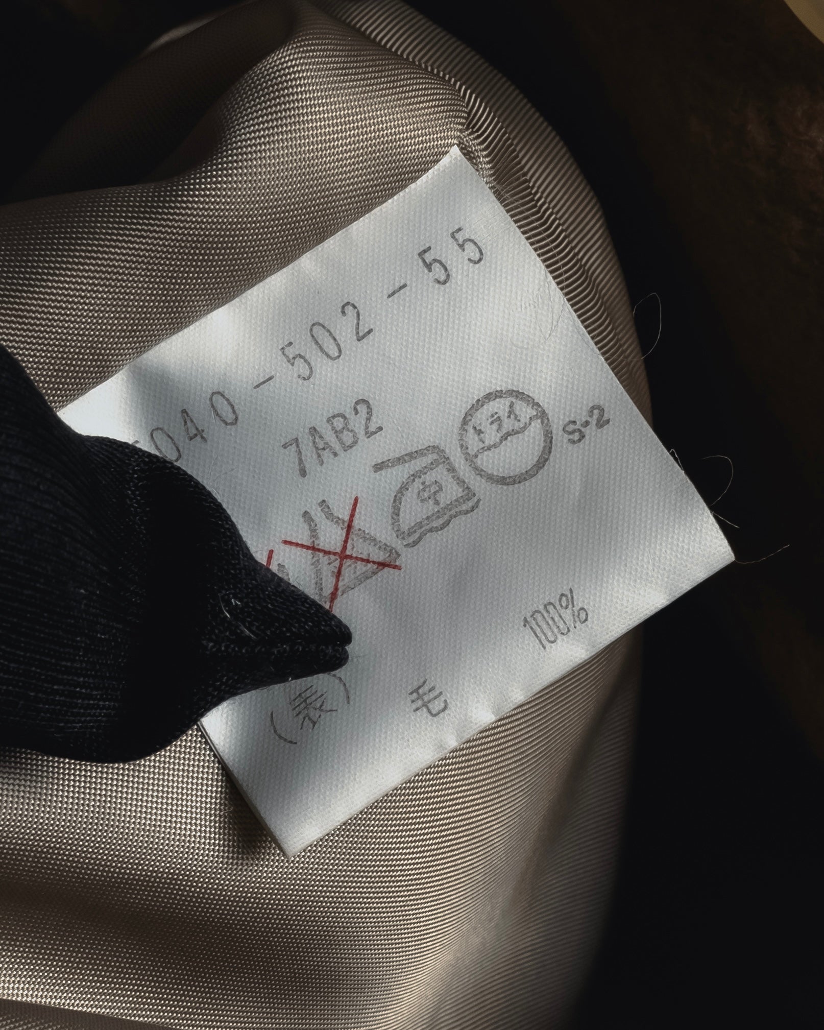 "BURBERRYS" 80’s-90’s Fly-front wool cashmere coat