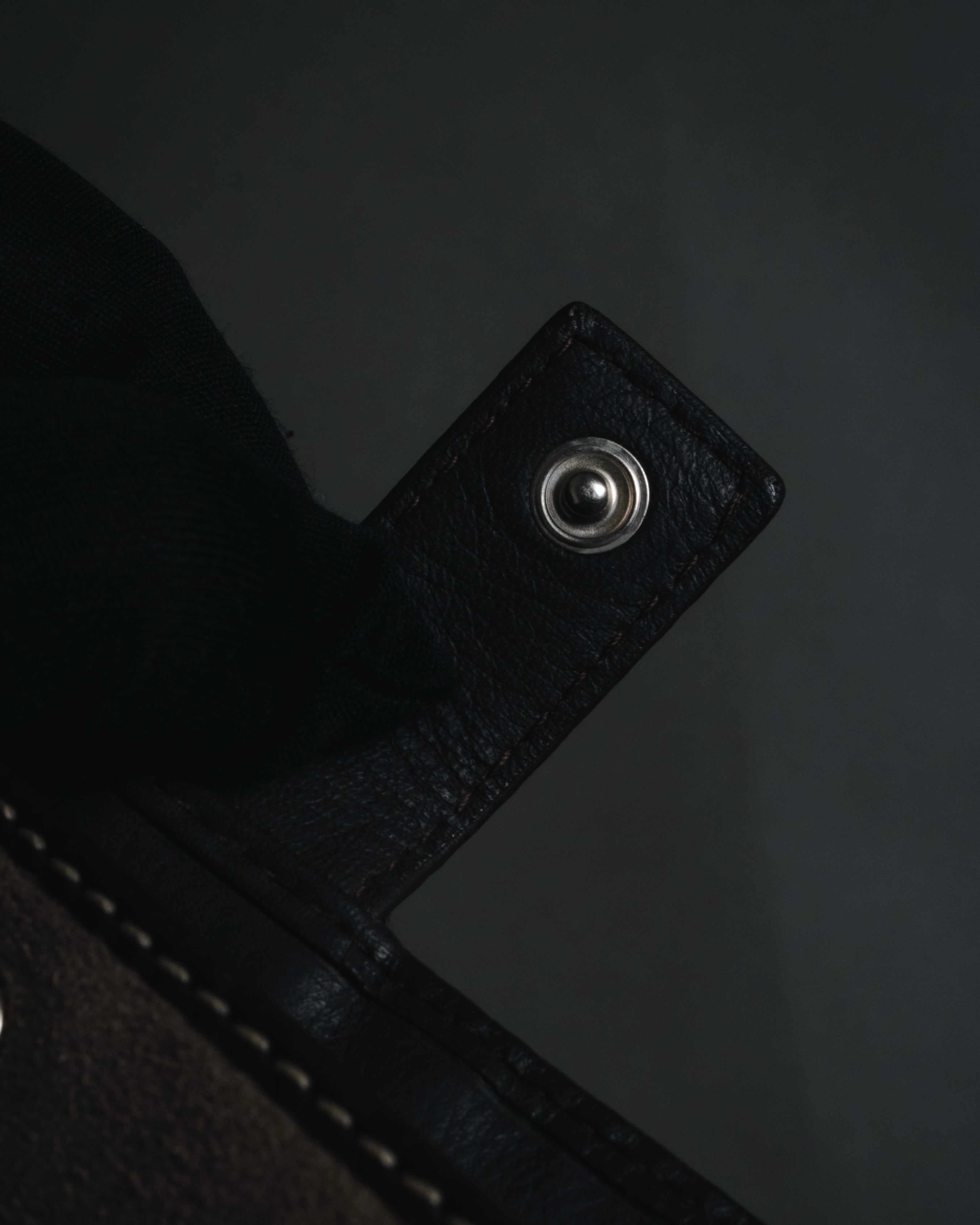 "LOEWE" Anagram-embossed suede bi-fold wallet