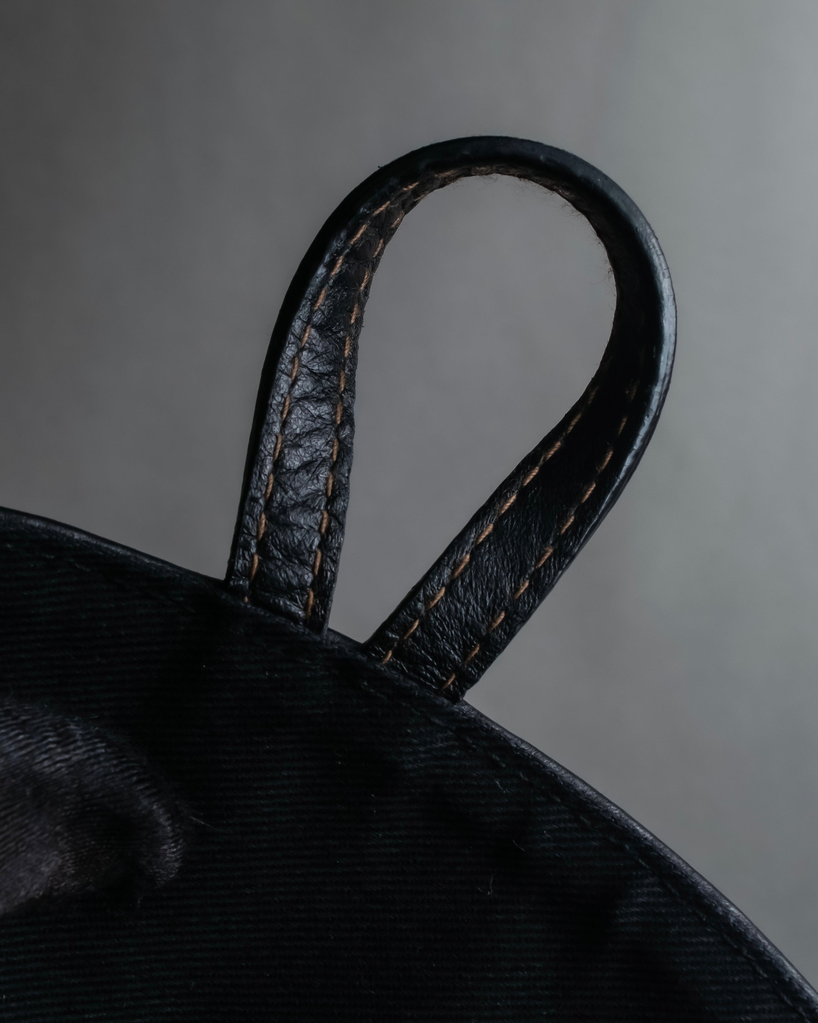 "Ralph Lauren" Saddle＆stirrup motif grained leather shoulder bag